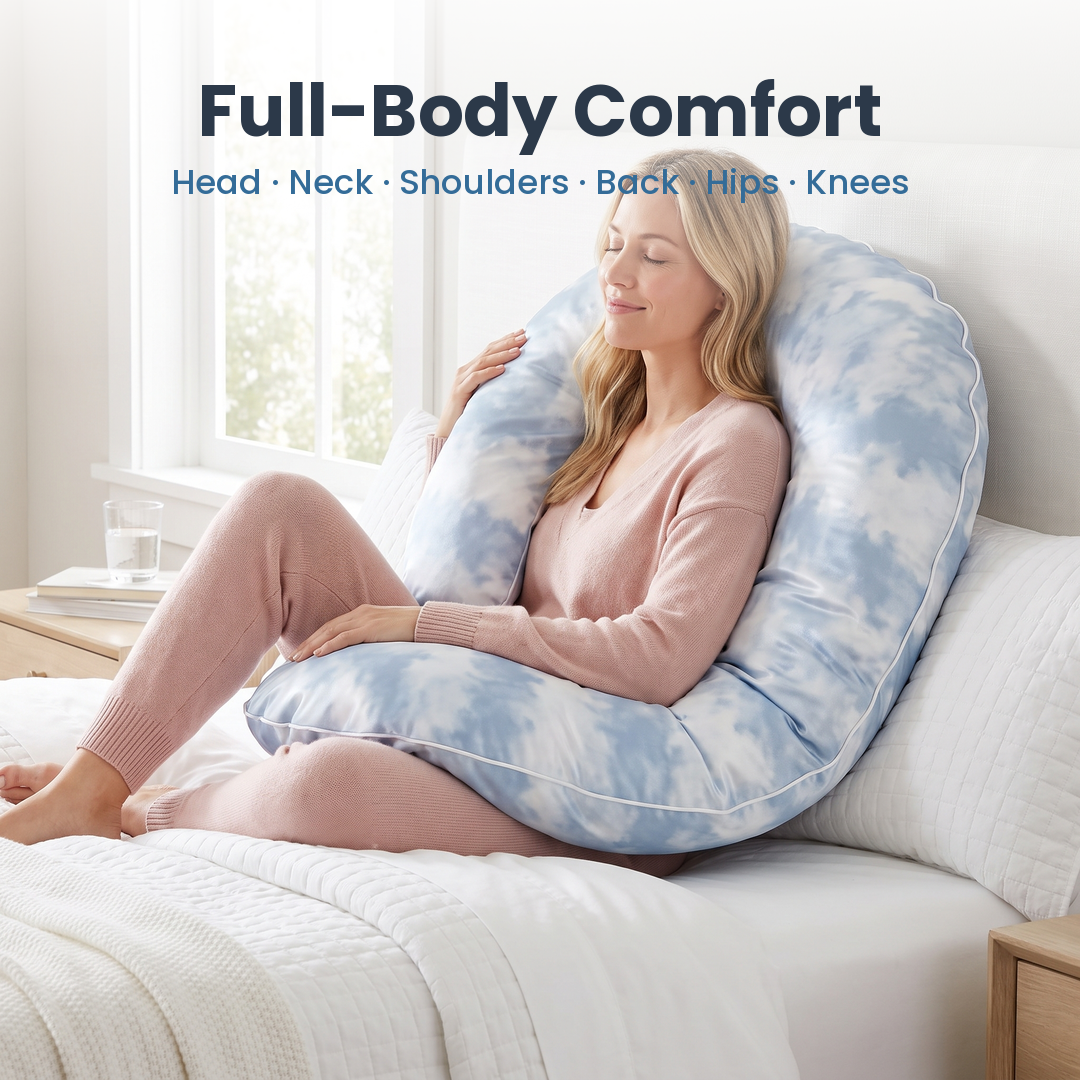 Moon Pillow full-body comfort: head, neck, shoulders, back, hips and knees