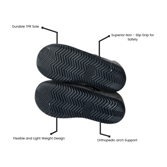 Orthopedic Healing Slippers non-slip TPR sole and arch support