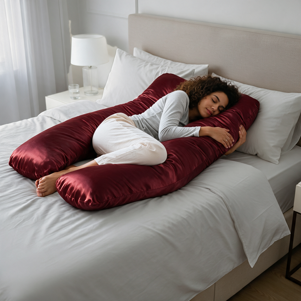 Red Satin Silk Cover