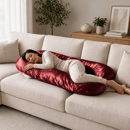 Red Satin Silk Cover